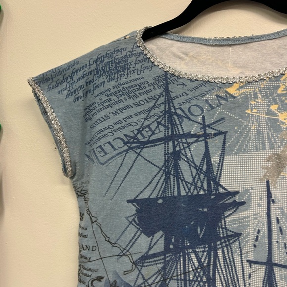 Y2K nautical angel top - Picture 4 of 8